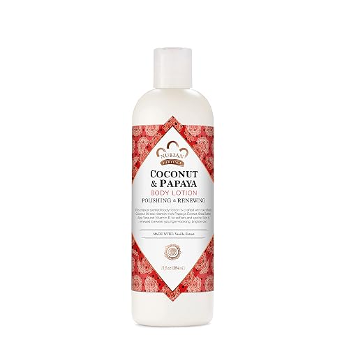 Nubian Heritage Body Lotion Coconut and Papaya For Dry Skin Paraben Free, 13 oz Beauty & Personal Care Nubian Heritage