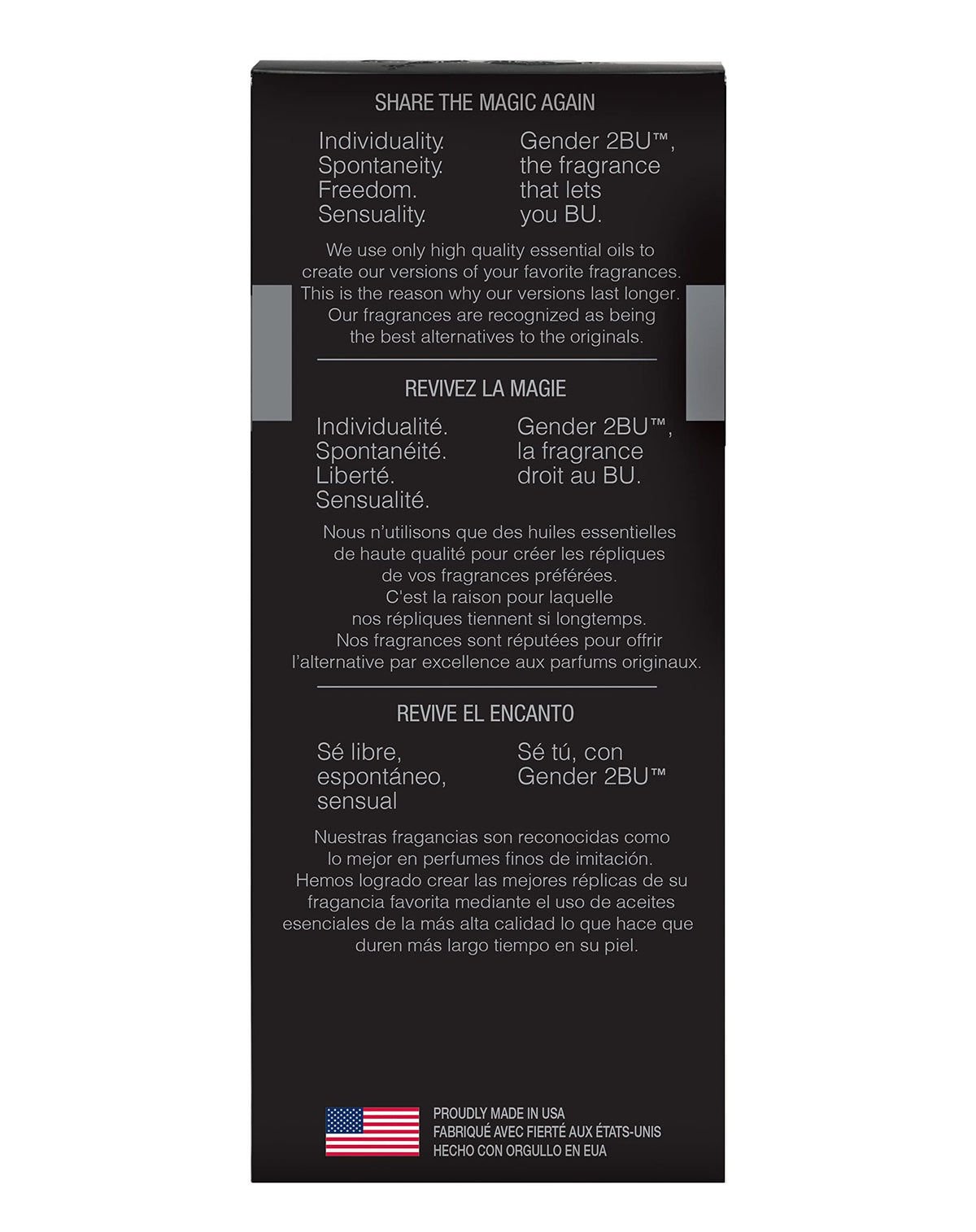 PB ParfumsBelcam Gender 2 BU Eau De Toilette Spray, Our Version of a Designer EDT, 100ml Beauty & Personal Care PB ParfumsBelcam