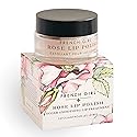 French Girl Rose Lip Scrub - Organic Sugar Scrub For Lips, Hydrating Lip Exfoliator & Moisturizer with Shea Butter & Essential Oils, Treatment for Dry Beauty & Personal Care French Girl Organics