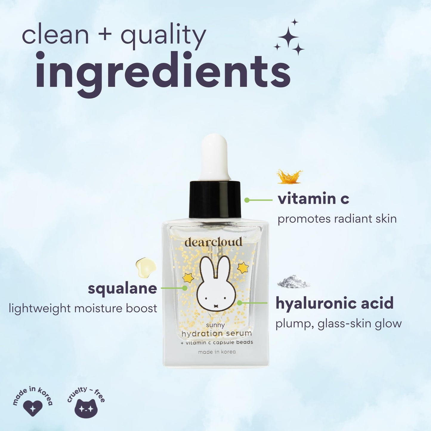 Miffy Hydration Serum - Hyaluronic Acid & Vitamin C (1 oz) Beauty & Personal Care dearcloud