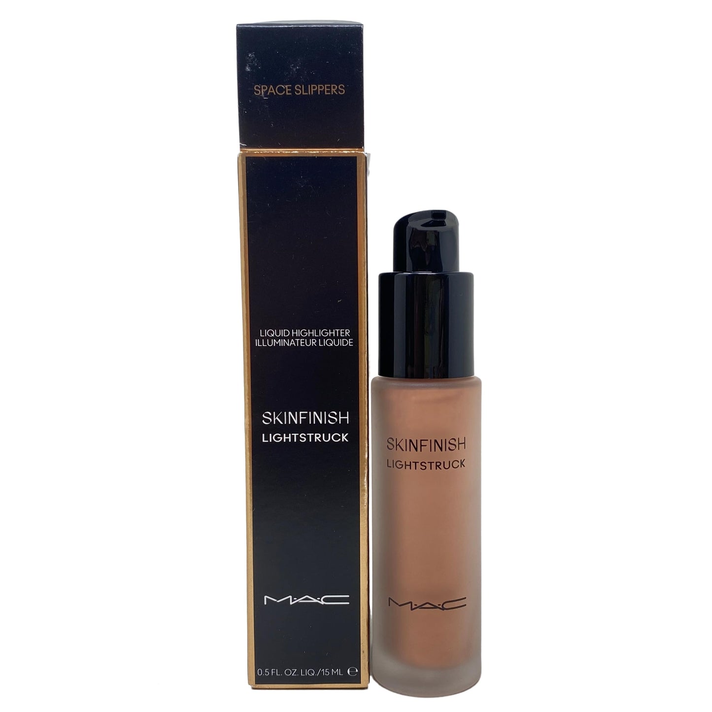M.A.C Cosmetics Skinfinish Lightstruck Liquid Highlighter - Space Slippers - (Soft pink) 0.5 fl oz / 15 mL Beauty & Personal Care MAC