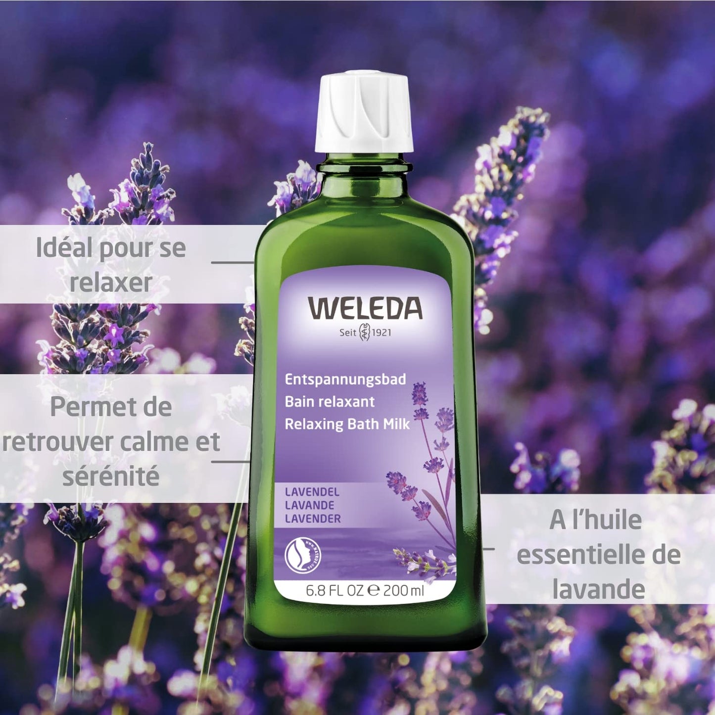 Weleda Lavender Relaxing Bath Milk, 6.8 FZ Beauty & Personal Care Weleda