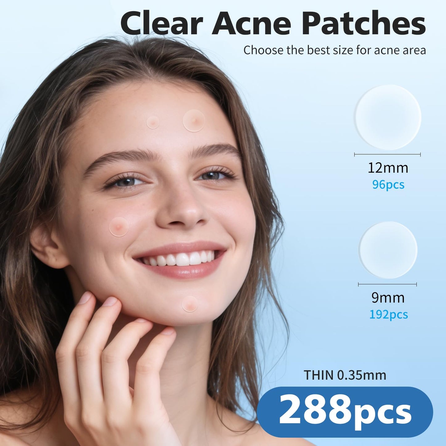QUSTERE Pimple Patches for Face, Hydrocolloid Acne Patches, Cute Round Shape Zit Covers, Spot Stickers with Tea Tree, Salicylic Acid & Cica Oil| 2 Beauty & Personal Care QUSTERE