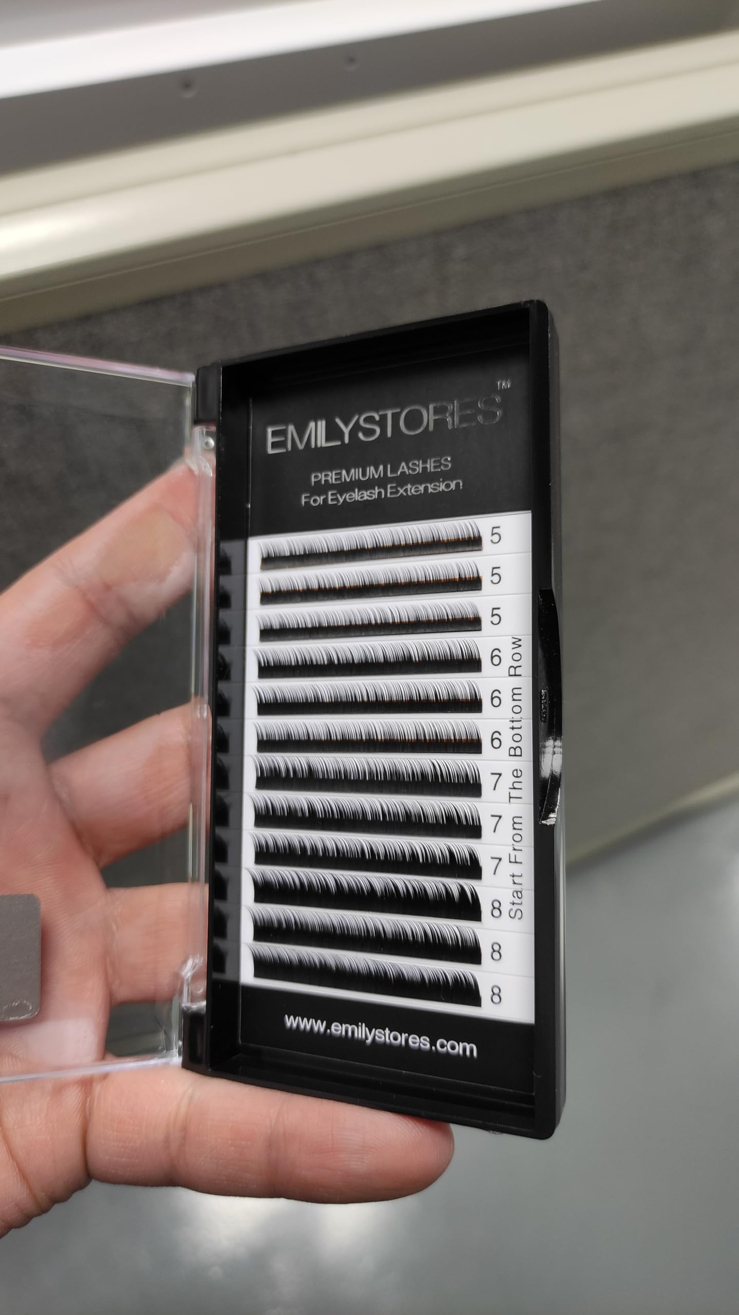 EMILYSTORES Bottom Lash Extension Eyebrow Eyelash Extensions Under Lower False Lashes Mixed J Curl 0.10mm Length 5mm 6mm 7mm 8mm In One Tray Beauty & Personal Care EMILYSTORES