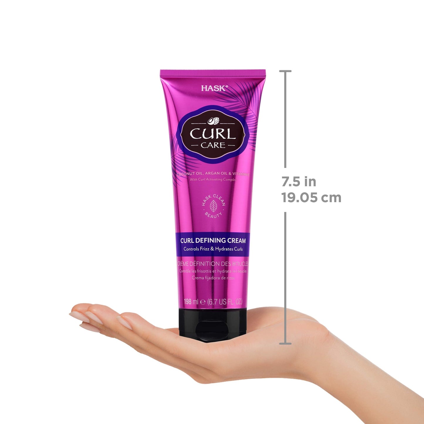 HASK Hair Cream - Curl Care Defining Cream 2 Piece Bundle, vegan, cruelty-free, color safe, free from gluten, sulfates, and parabens Beauty & Personal Care HASK