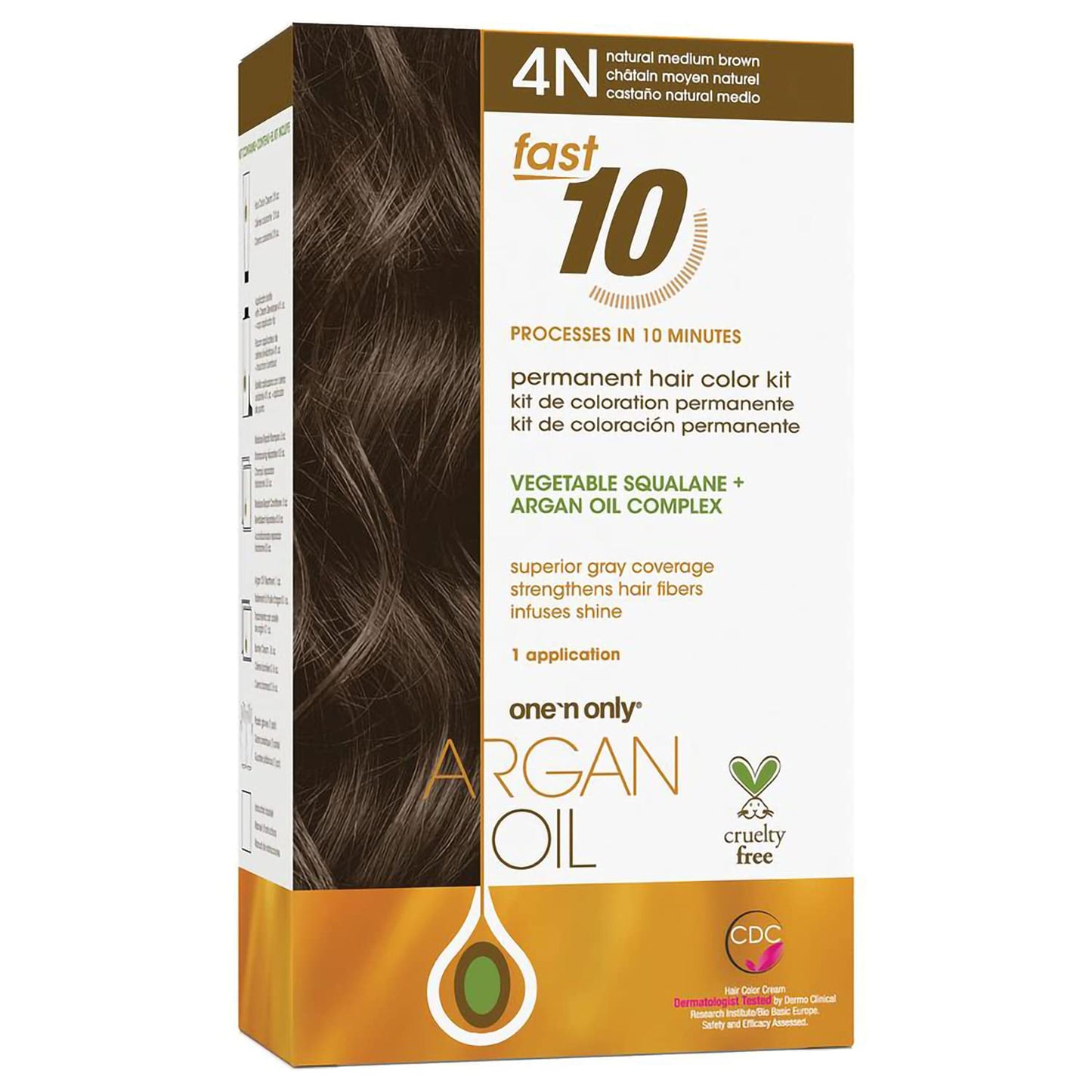 One 'N Only Fast 10 Permanent Hair Color Kit - Hair Dye for Women with Argan Oil to Maintain Moisture Balance - Advanced Micro-Pigments for Natural Beauty & Personal Care One 'N Only