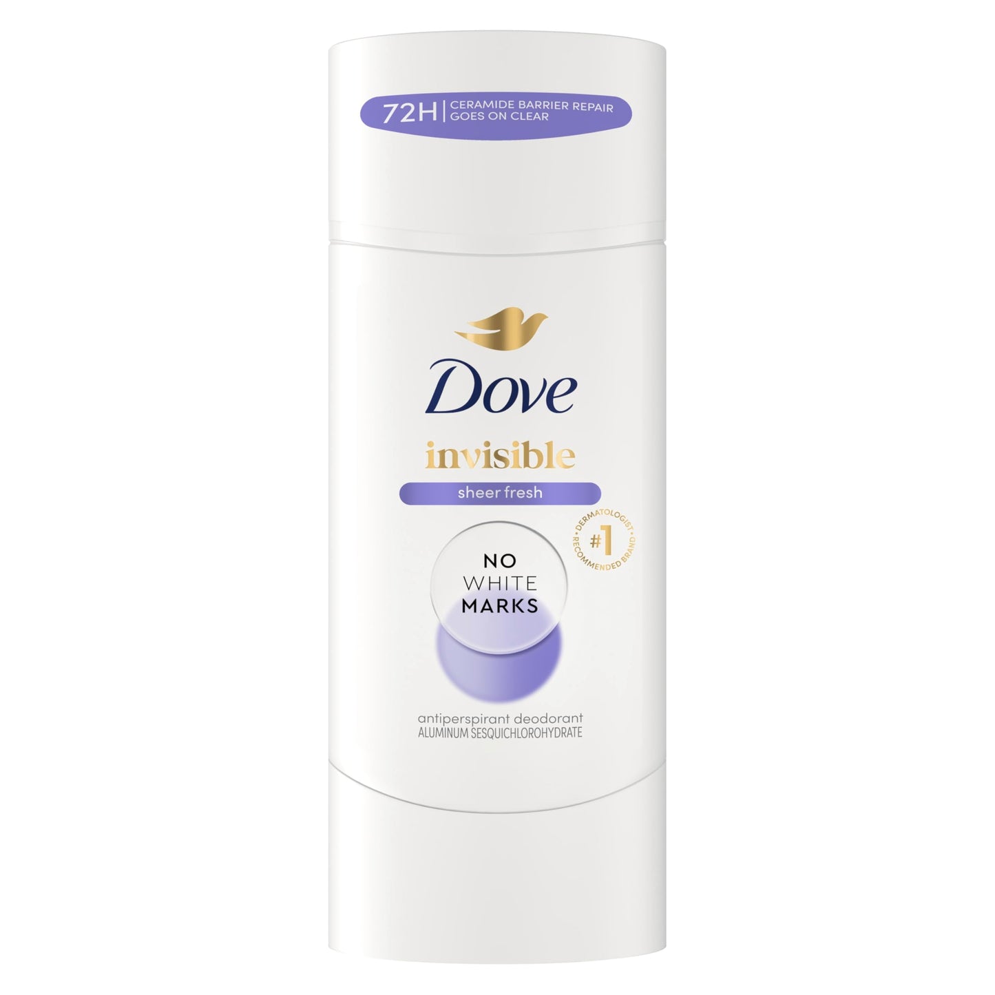Dove Advanced Care Antiperspirant Deodorant Stick Sheer Fresh for Soft, Resilient Skin, with No White Marks & 72-Hour Sweat & Odor Protection, 2.6 oz Beauty and Personal Care Dove