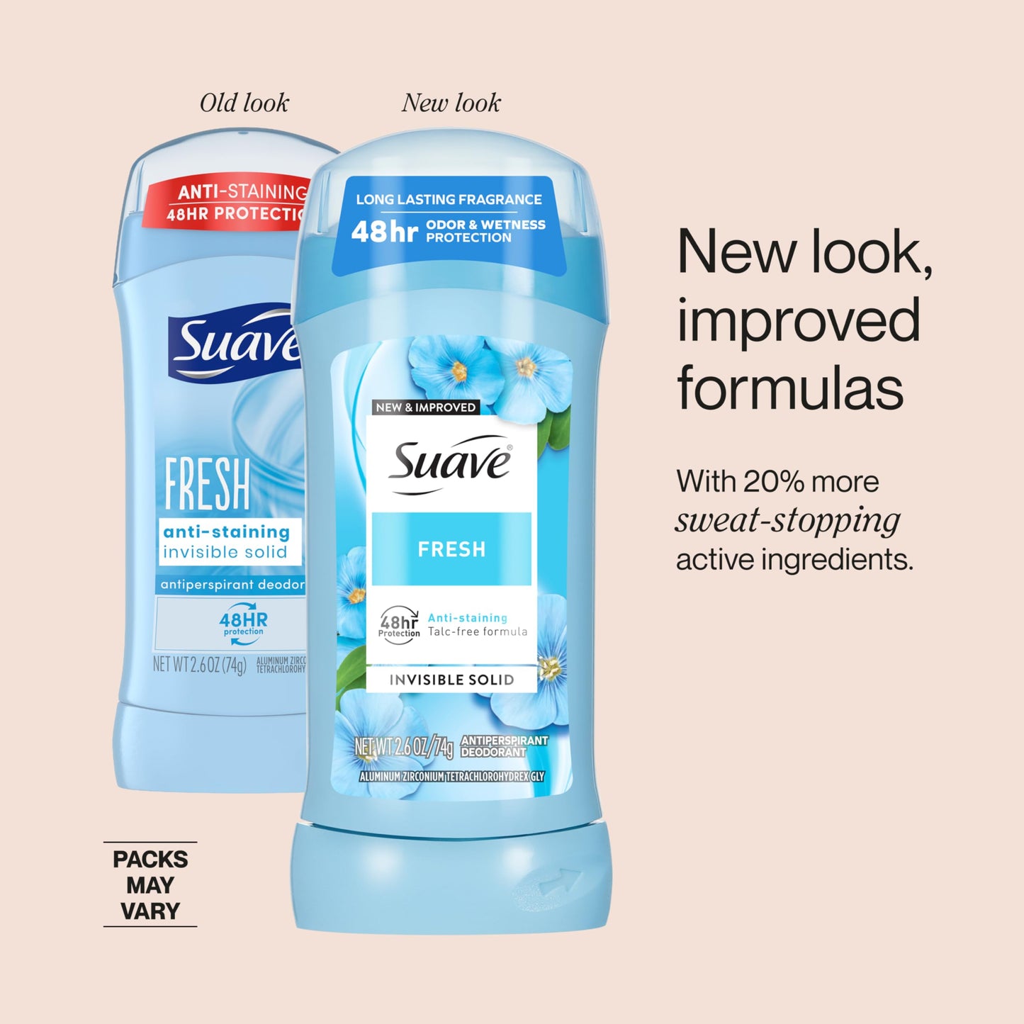 Suave Invisible Solid Deodorant Fresh 2.6z, 3 Pack Beauty and Personal Care Suave