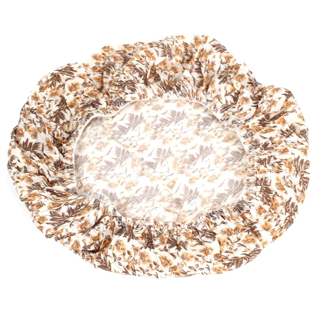 Ruilogod Woman Floral Pattern Waterproof Bath Shower Cap Hat Brown Beige 6 Pcs (id: e8e 606 5b4 49e 5a1 Beauty and Personal Care Ruilogod