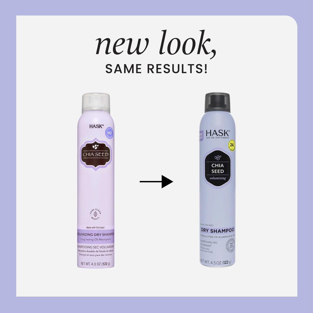 HASK Volumizing Chia Seed Dry Shampoo, 4.3 oz