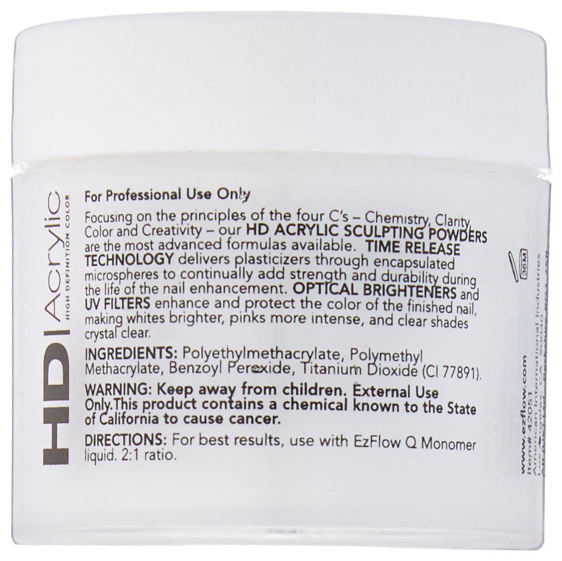 EZ Flow High Definition White Powder False Nails, 0.75 Ounce Beauty & Personal Care EzFlow