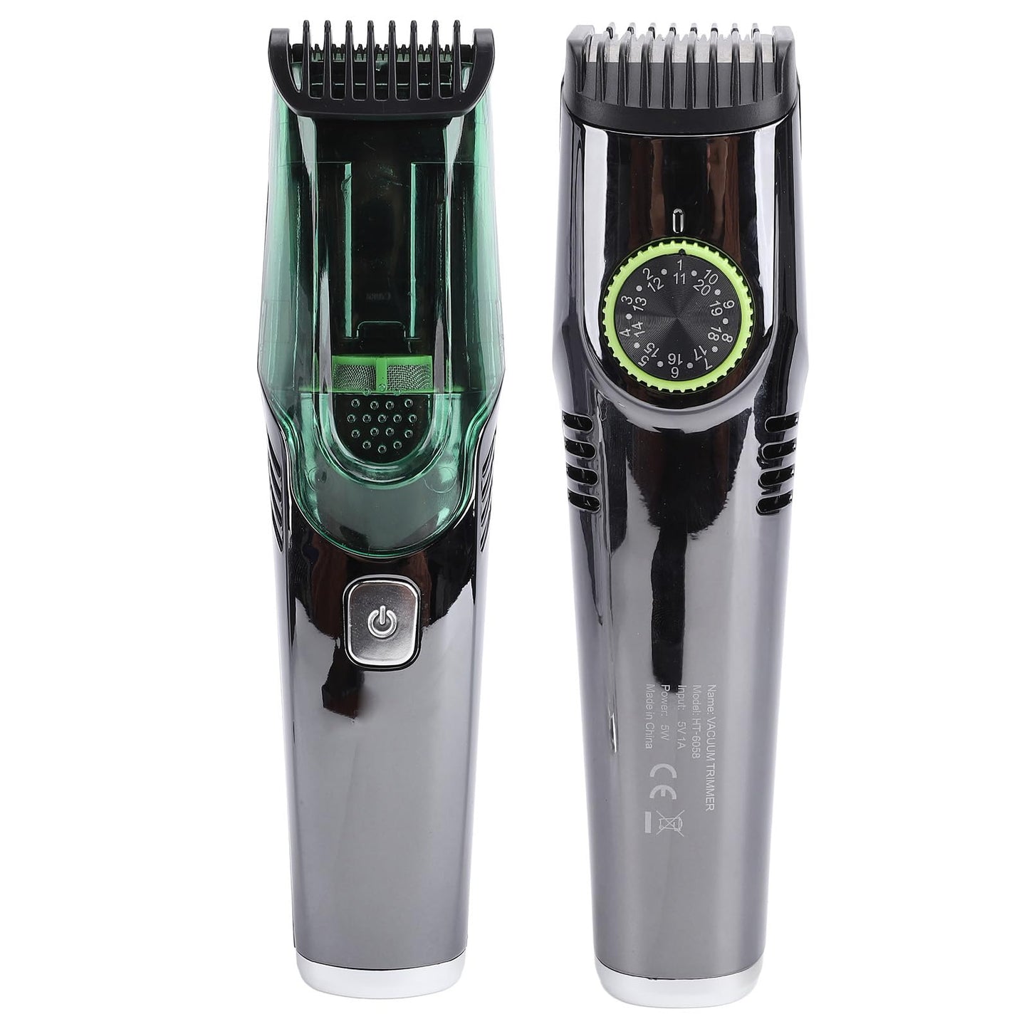 Yechiry Hair Clippers for Men, Cordless Vacuum Mens Hair Clipper Beard Trimmer with Low Noise, Strong Power, Water Proof 1400mAh for Mustache Beauty and Personal Care Yechiry