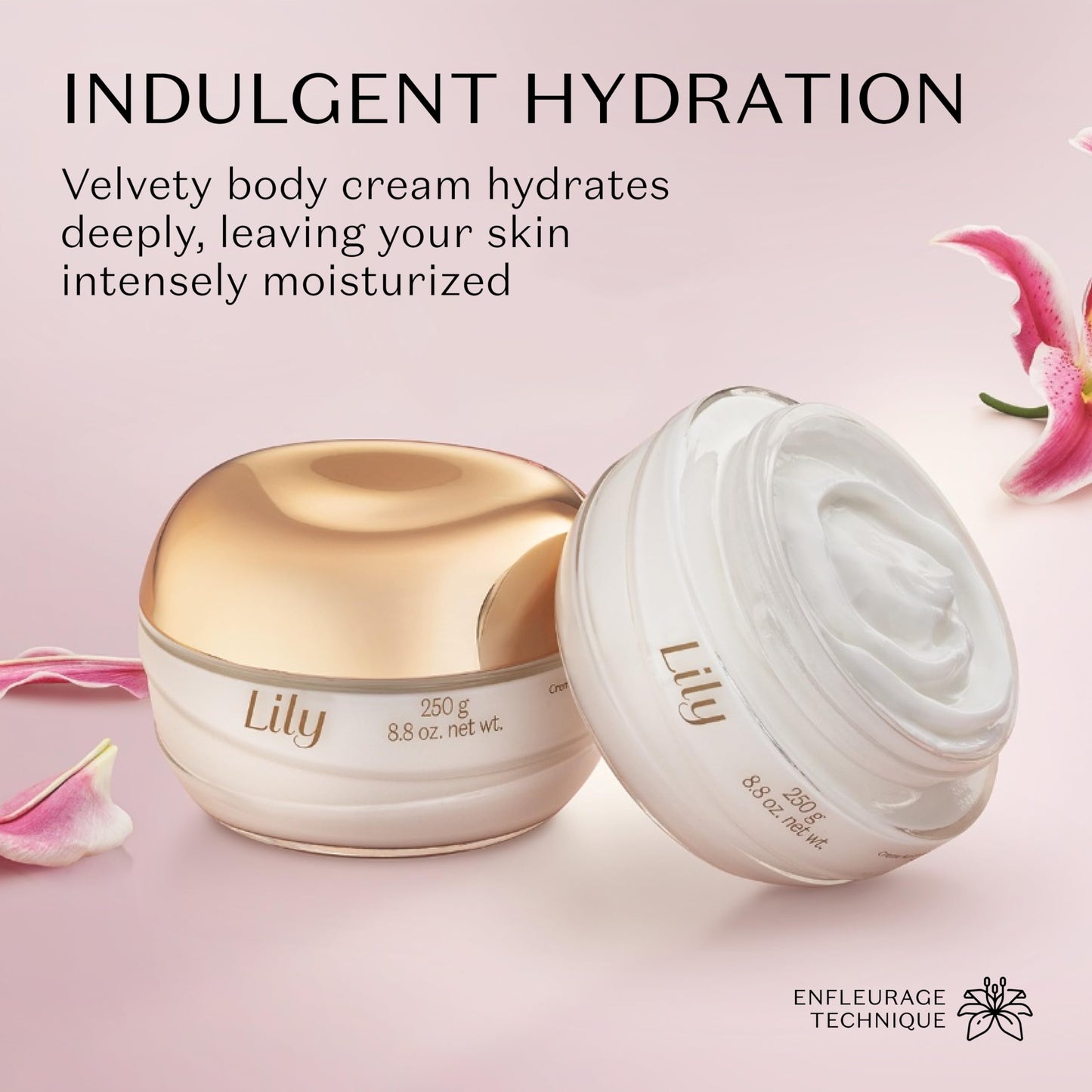O BOTICARIO Lily Satin Hydrating Body Cream, 24 Hour Fragranced Body Butter for Dry Skin, 8.8 Ounce Beauty & Personal Care O BOTICARIO