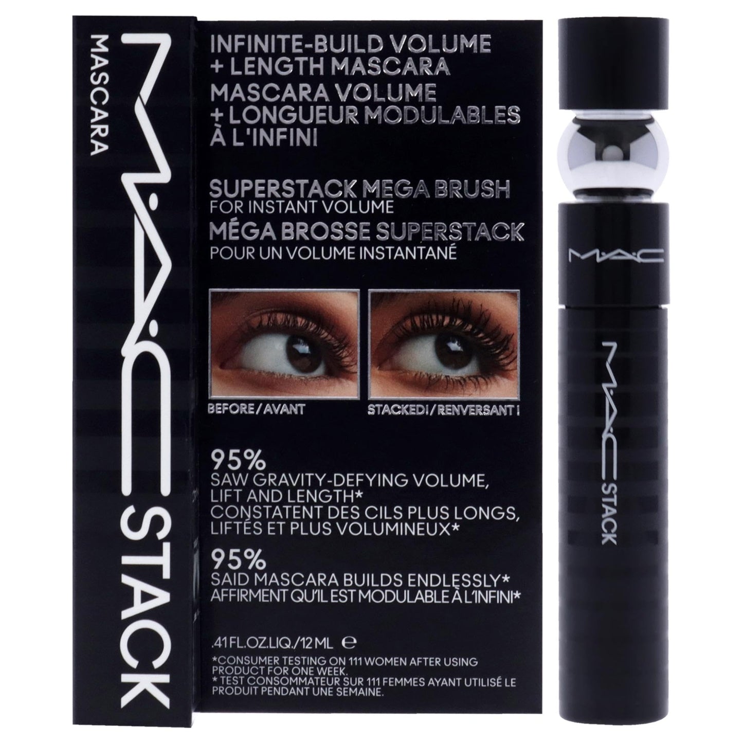 MAC MAC Stack Mascara Superstack Macro Brush Mascara Women 0.41 oz Beauty & Personal Care MAC