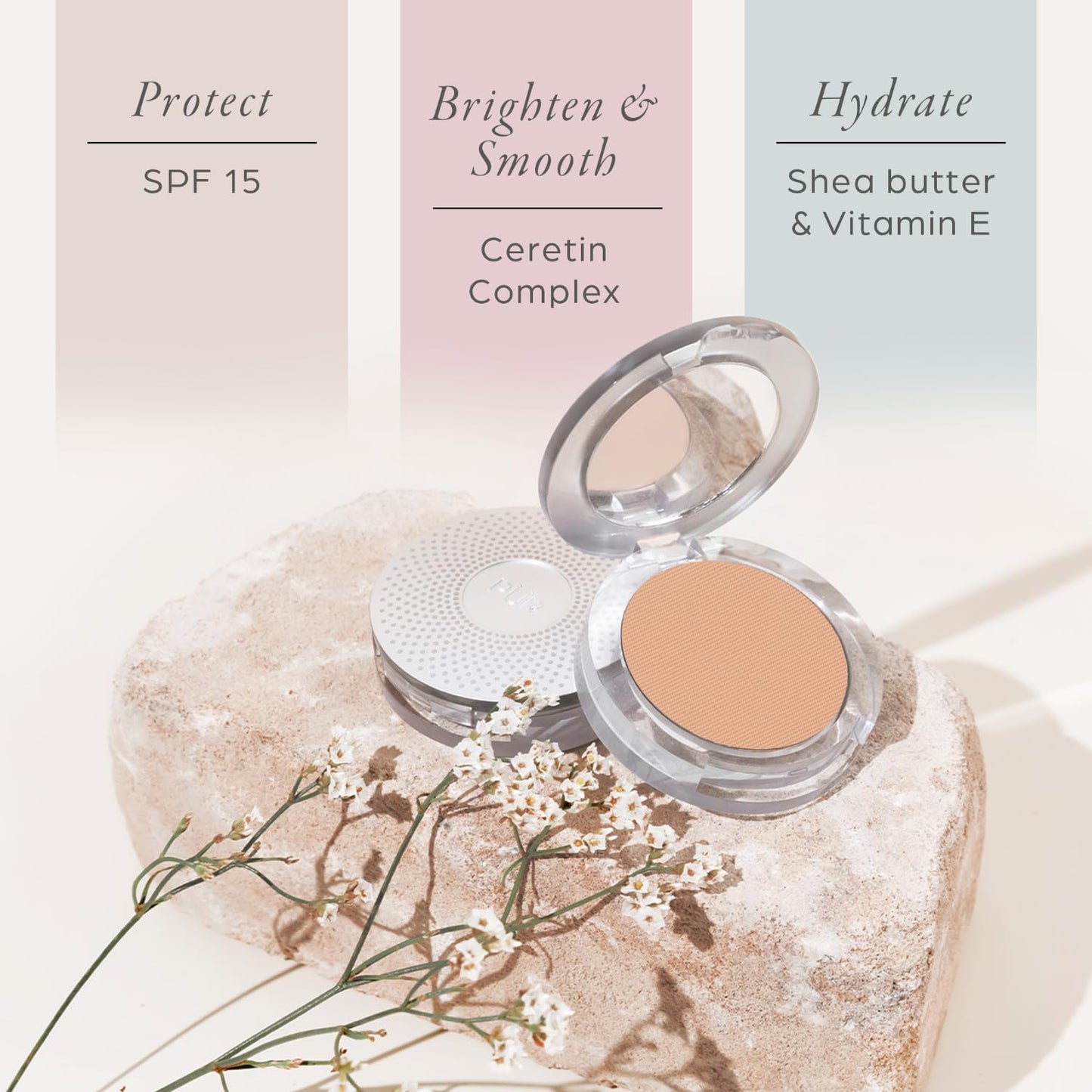 PUR Beauty 4-in-1 Pressed Mineral Makeup Powder Foundation with SPF 15 - Concealer & Finishing Compact Pressed Powder for Face - Buildable Medium Beauty & Personal Care PÜR MINERALS
