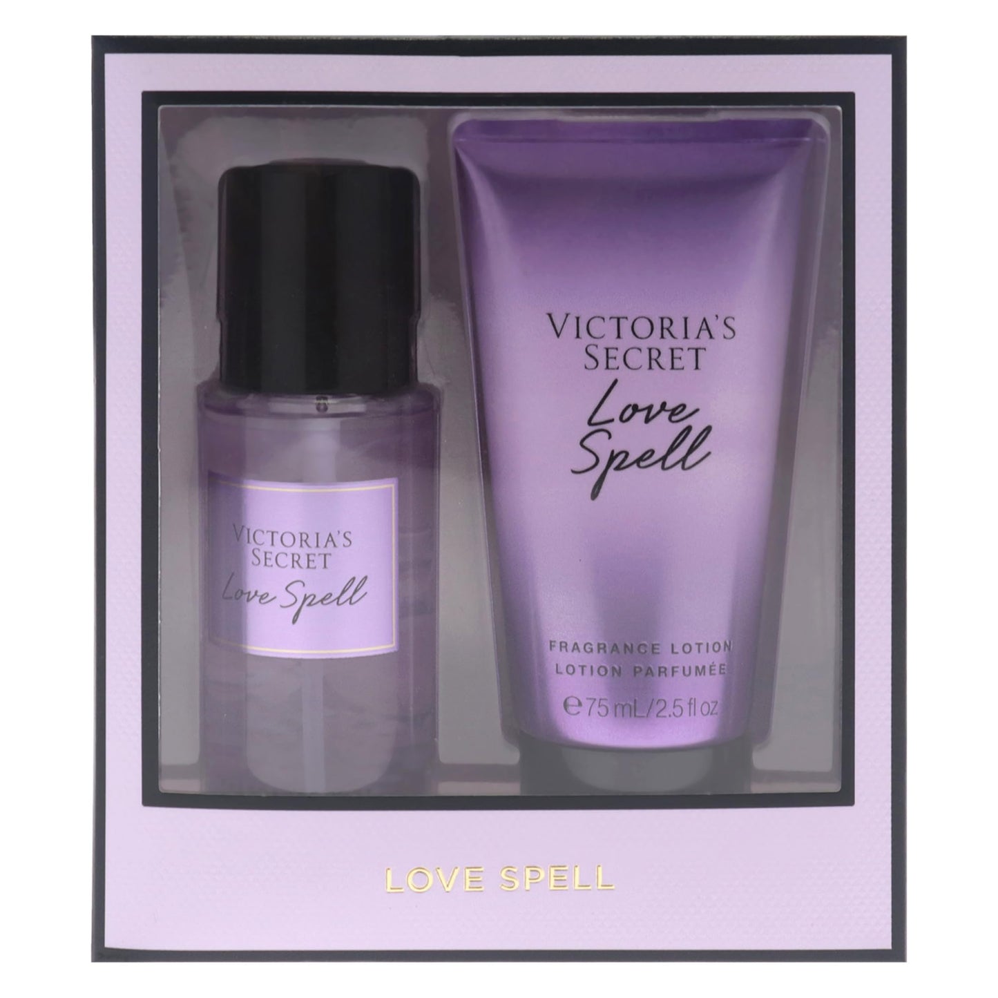 Love Spell Set by Victorias Secret for Women - 2 Pc Mini Gift Set 2.5oz Fragrance Mist, 2.5oz Fragrance Lotion Beauty & Personal Care Victoria's Secret