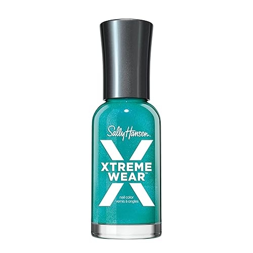 Sally Hansen Xtreme Wear Nail Polish, Streak-Free, Shiny Finish, Long-Lasting Nail Color, Jazzy Jade, 0.4 fl oz Beauty & Personal Care Sally Hansen