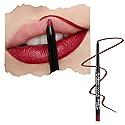 Runway Rogue Designer Liner Lip Pencil, Matte Crimson Dark-Red Lip Liner Pencil and Lip Liner Sharpener, ‘In the Press’ Beauty & Personal Care Runway Rogue