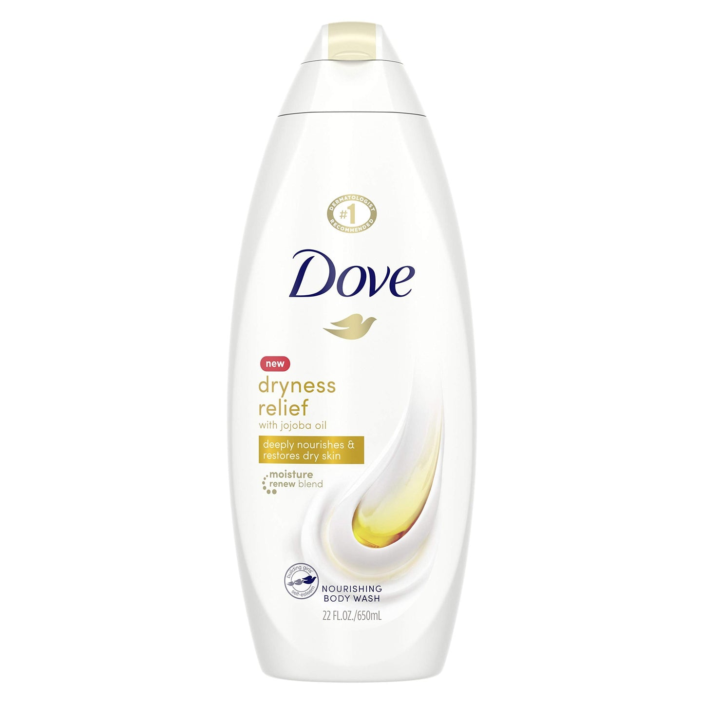 Dove Body Wash For Dry Skin Dryness Relief With Authentic Jojoba Oil 22 oz Beauty & Personal Care Dove