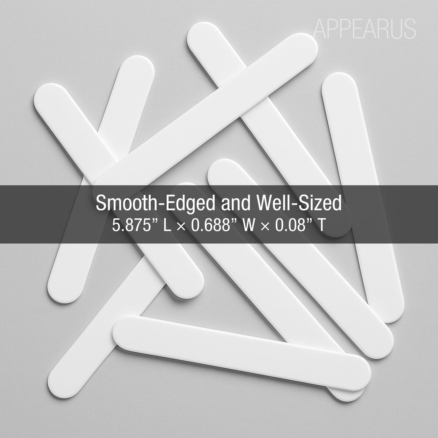 Appearus Plastic Tongue Depressor Spatulas 50 Count for Facial Mask Mixing, Waxing, Skincare Applications and Resin Crafts in Spa and Salon Settings Beauty and Personal Care APPEARUS