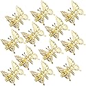ISCRIO 12 Pcs Butterfly Hair Clips, Moving Wings Butterfly Metal Hair Barrettes, Hair Styling Accessories,Cute Hairs Pins Clip for Women and Girls Beauty & Personal Care VOBRAMY
