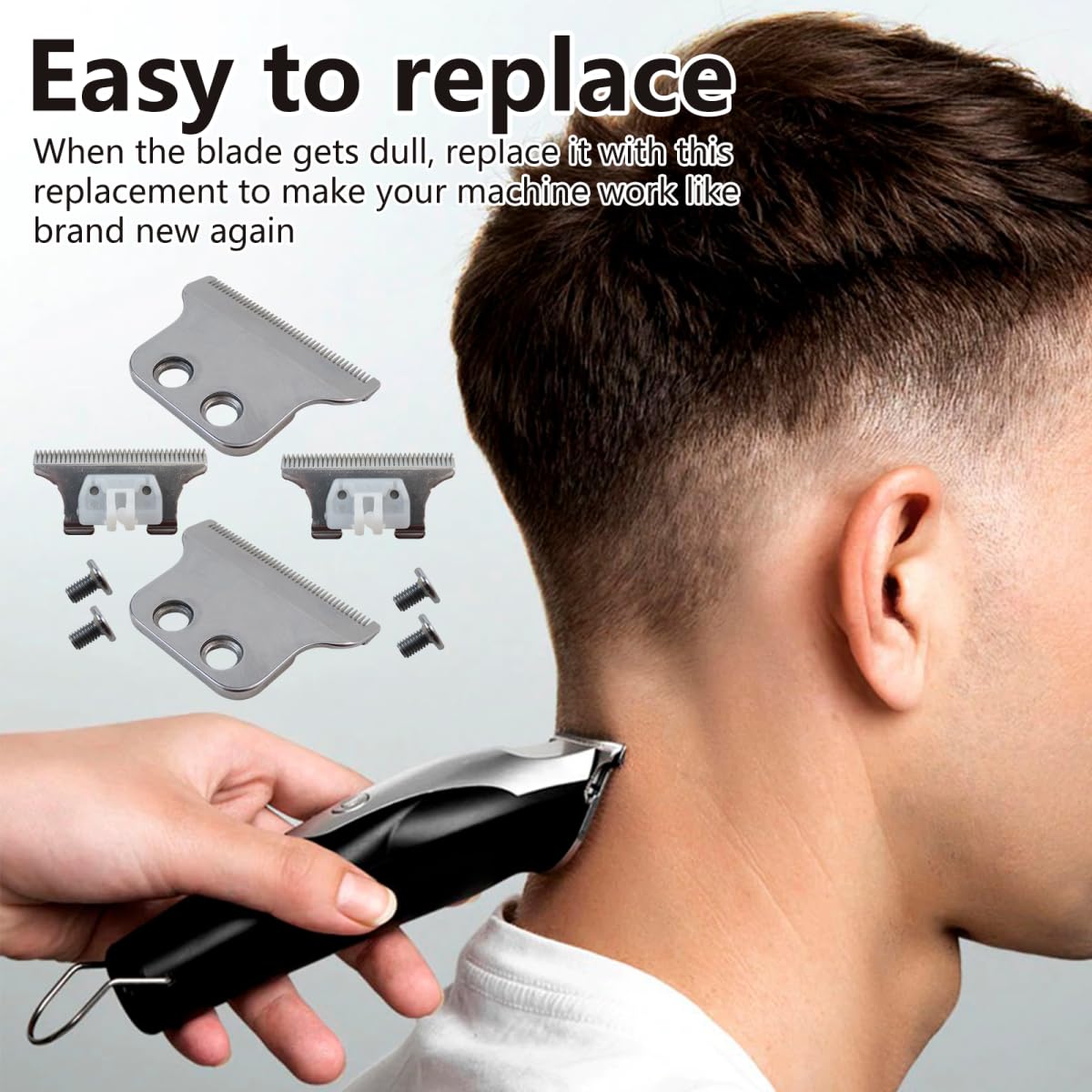 2025 Upgraded 2 Set Adjustable T Shaped Trimmer Blade Replacement, Precision Clipper Blade Fit for Wahl Detailer 5 Star Series Detailer (8081) Beauty and Personal Care Vicue