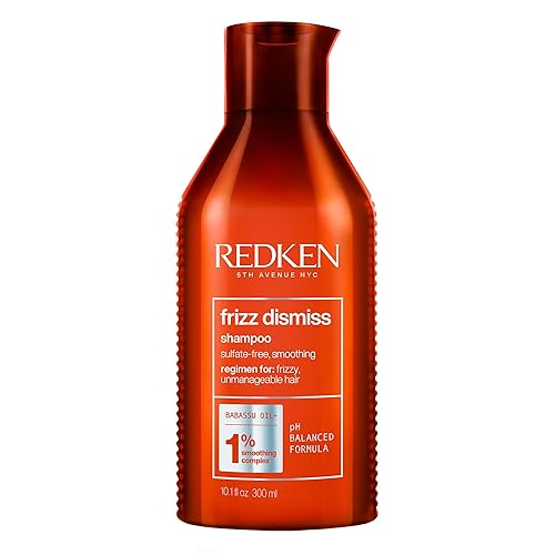 Redken Frizz Dismiss Shampoo | Sulfate Free Shampoo For Frizzy Hair | Gently Cleanses, Smooths, and Adds Shine | Weightless Long-Lasting Frizz Control Beauty & Personal Care Redken