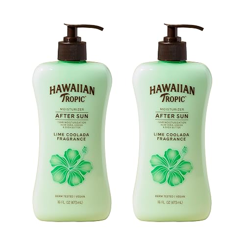 Hawaiian Tropic Lime Coolada After Sun Lotion | After Sun Care, Skin Care, Daily Moisturizing Lotion with Aloe, Cocoa Butter & Shea Butter, 16 Fl Oz Beauty & Personal Care Hawaiian Tropic
