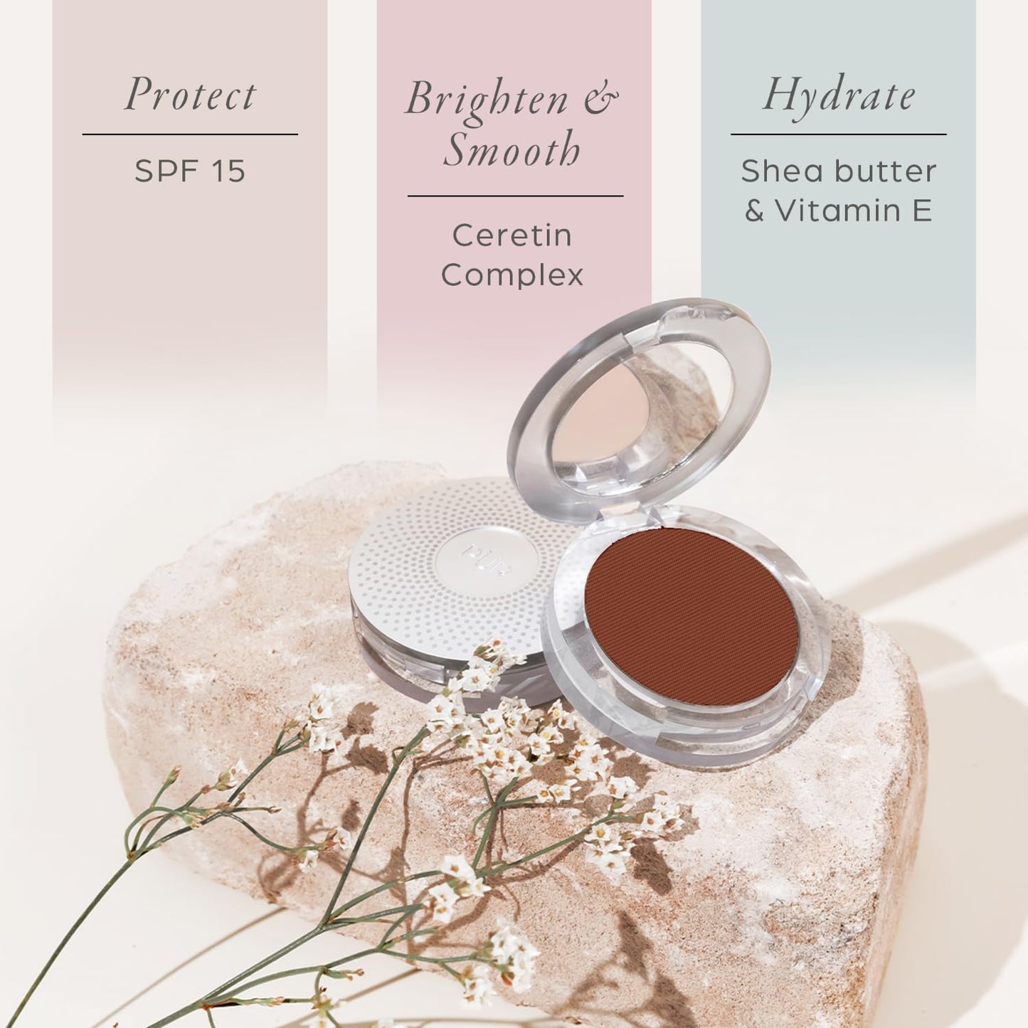 PUR Beauty 4-in-1 Pressed Mineral Makeup Powder Foundation with SPF 15 - Concealer & Finishing Compact Pressed Powder for Face - Buildable Medium Beauty & Personal Care PÜR MINERALS