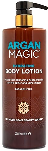 Argan Magic Hydrating Body Lotion with Argan Oil & Shea Butter for Dry Skin - Nourishes Skin, Restores Moisture, Smooths & Softens | Non-Greasy Beauty & Personal Care Argan Magic