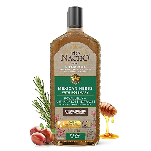 Tio Nacho Mexican Herbs Shampoo, Strengthening Hair Care with Royal Jelly, Ginseng, Wheat and Jojoba Oil, Honey Scented-14 Fl Oz Beauty & Personal Care Tio Nacho