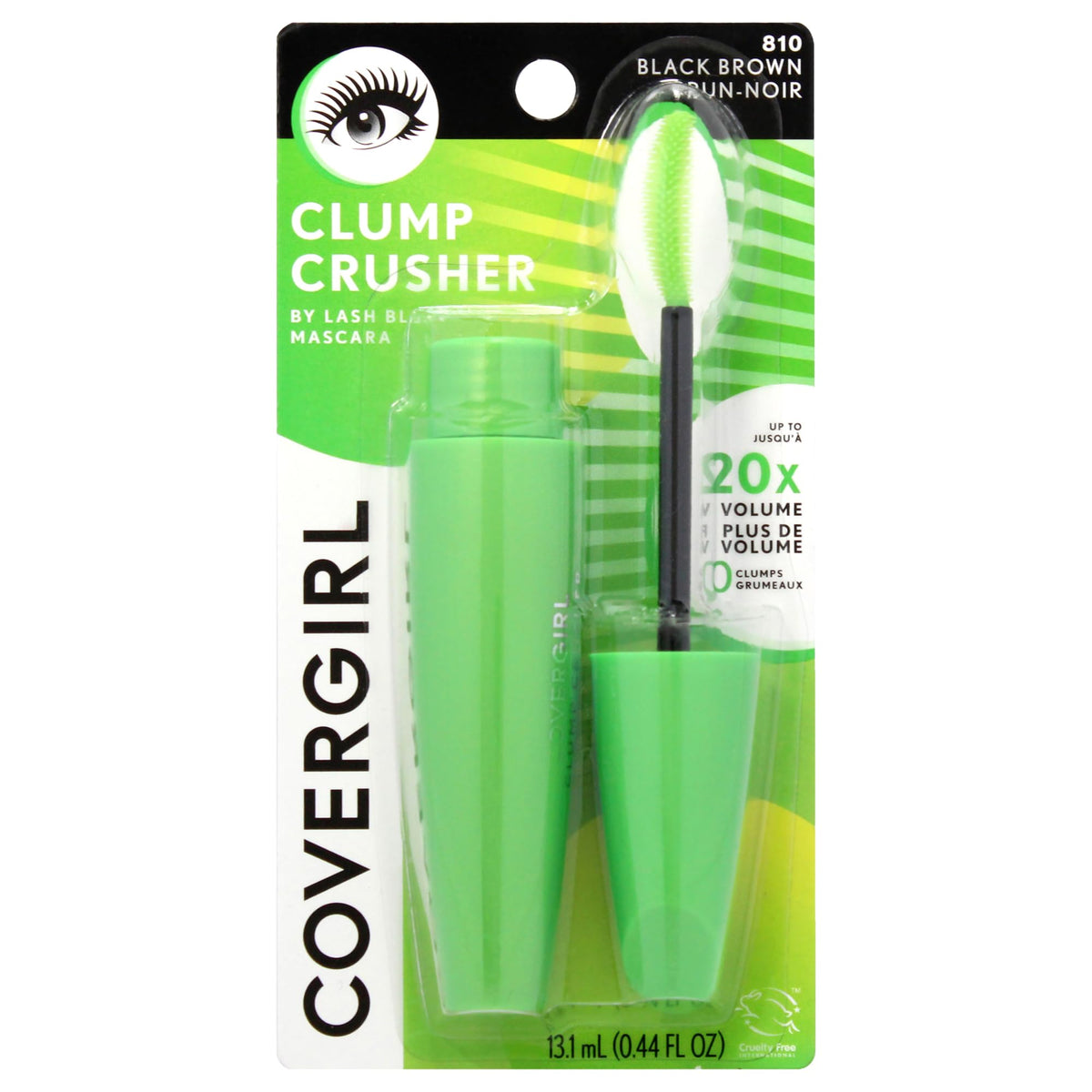 COVERGIRL - Clump Crusher by Lash Blast Mascara, 20X More Volume, Double Sided Brush, Long-Lasting Wear, 100% Cruelty-Free Beauty & Personal Care COVERGIRL