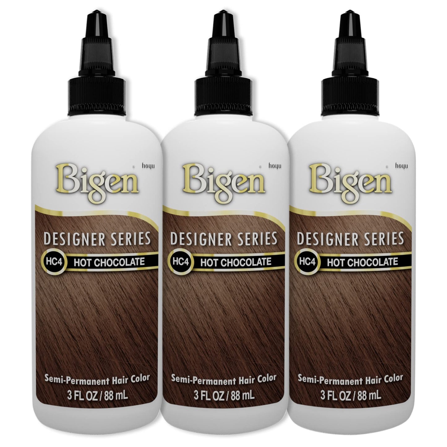 Bigen HC4 Hot Chocolate Designer Series Semi-Permanent Hair Color (pack of 3) Beauty & Personal Care Bigen