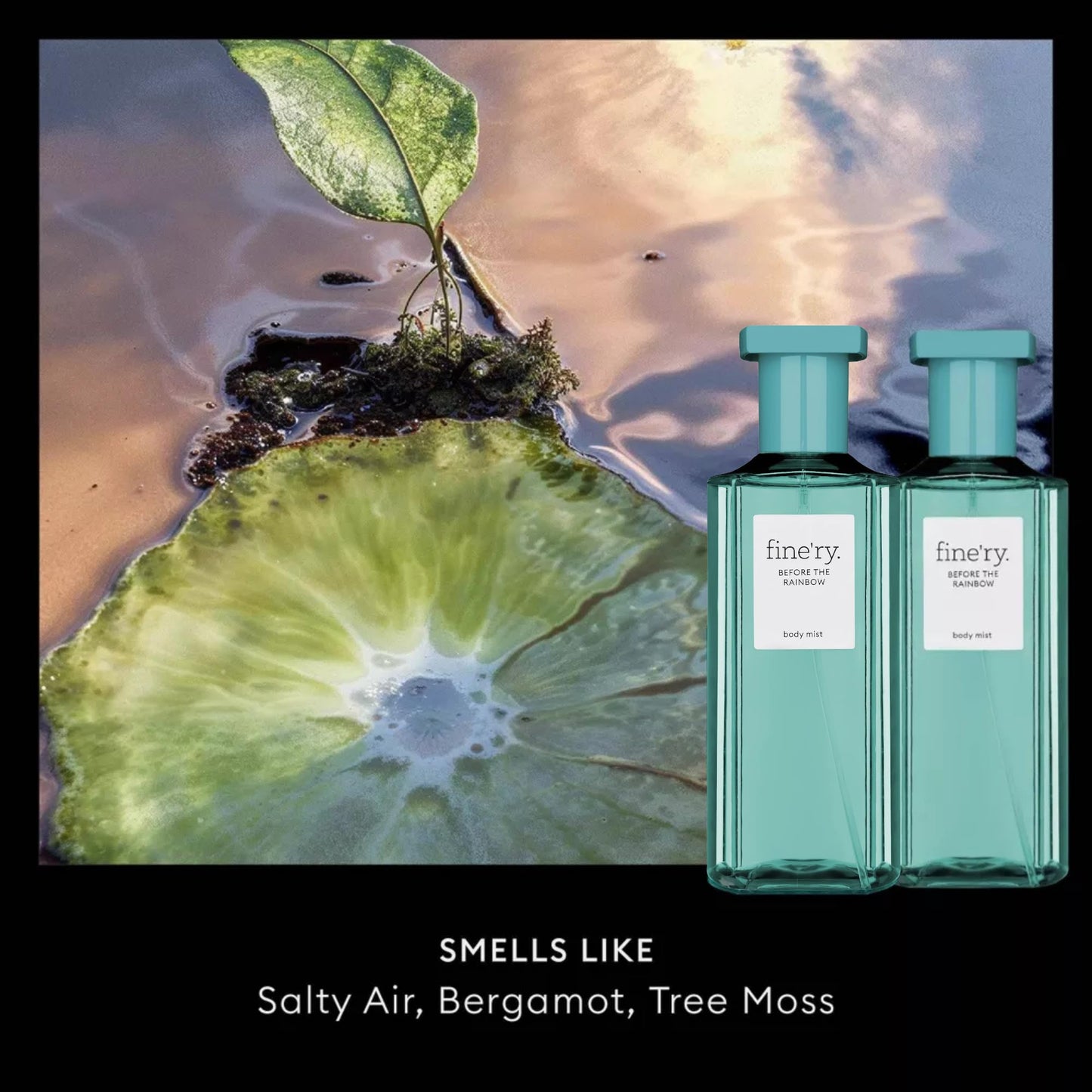 Fine'ry Before the Rainbow Hair + Body Fragrance Fine Mist Spray | Fresh, Citrus Scent with Bergamot, Salty Air & Tree Moss, Vegan & Cruelty Free Beauty & Personal Care Fine'ry