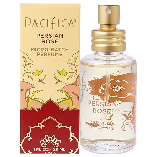 Pacifica Beauty, Persian Rose Clean Fragrance Spray Perfume, Made with Natural & Essential Oils, Fresh Rose Scent, Vegan + Cruelty Free Beauty & Personal Care Pacifica