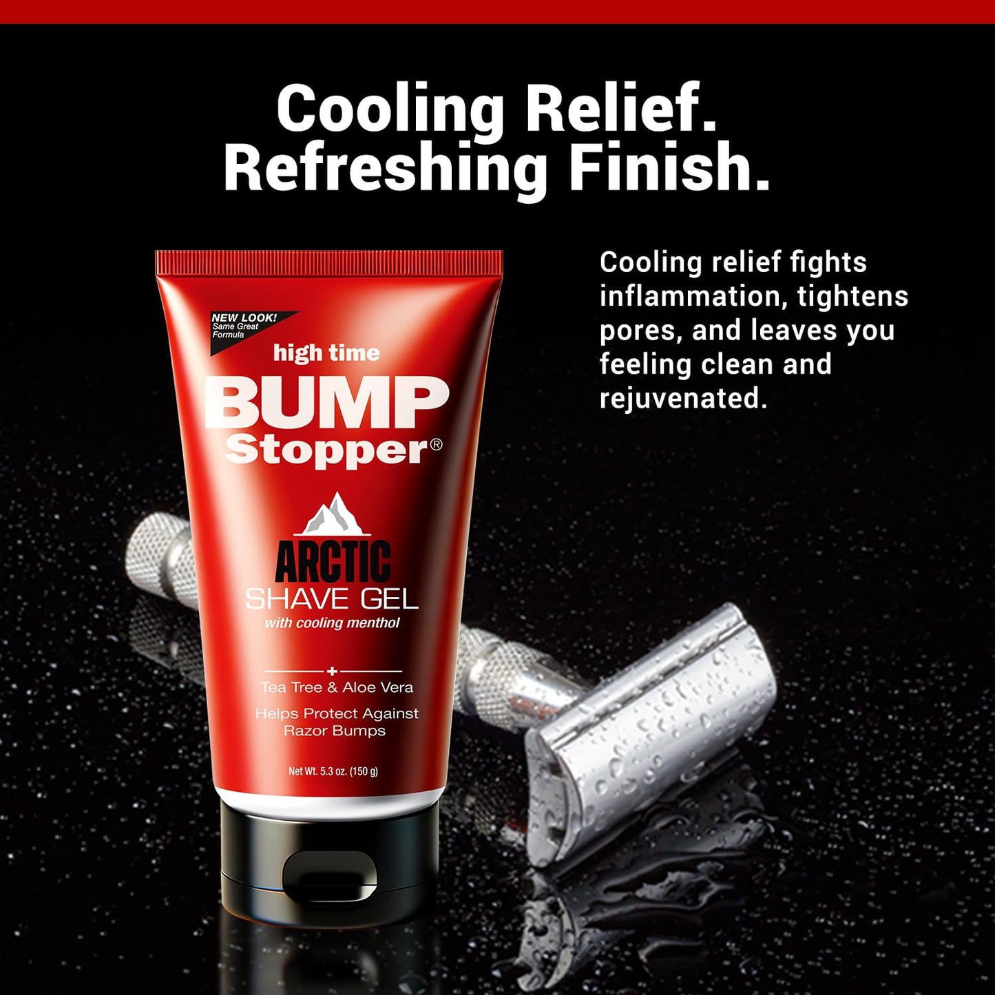 High Time Bump Stopper Shaving Cream With Tea Tree Oil 5oz Tube (2 Pack) Beauty and Personal Care high time