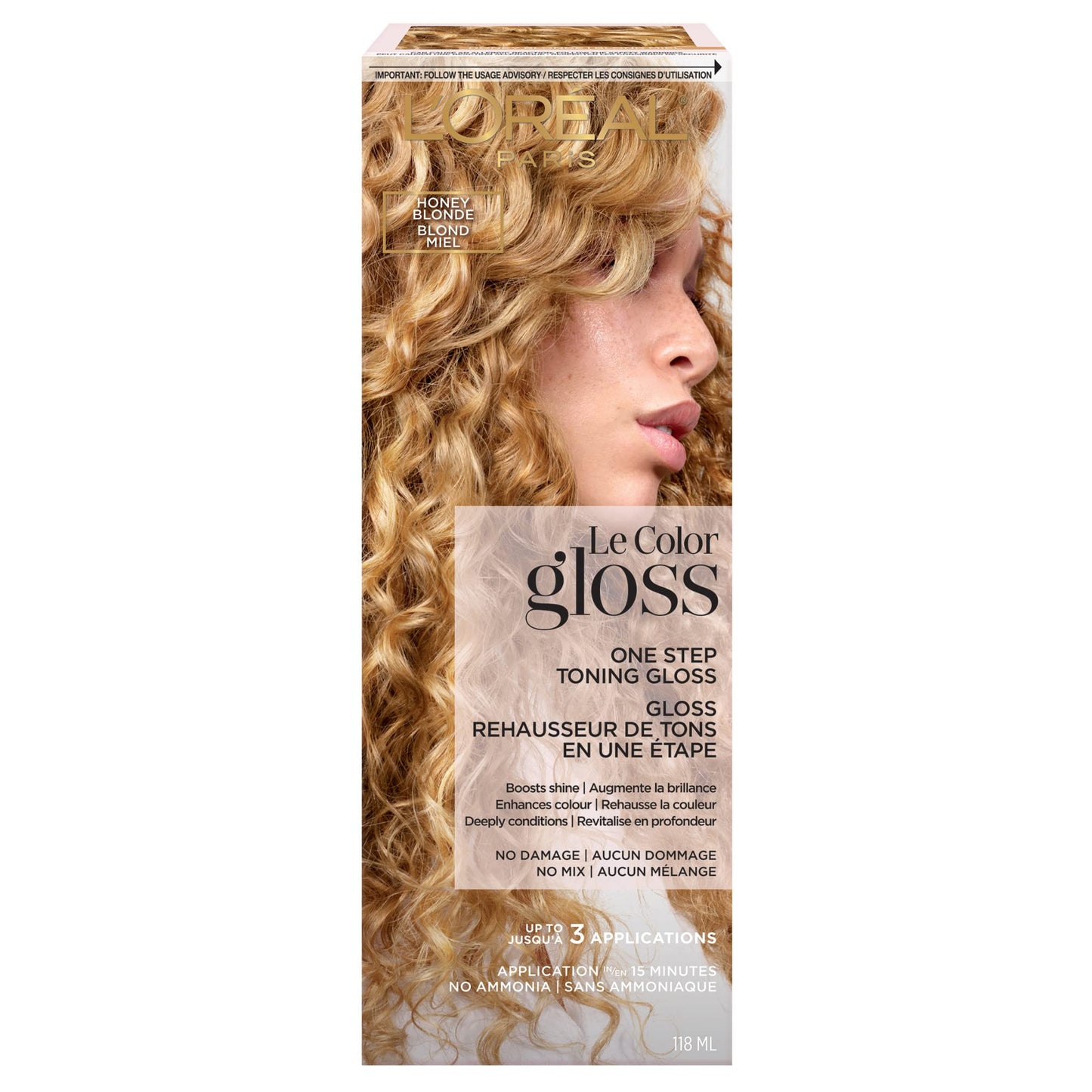 L'Oreal Paris Le Color One Step Toning Hair Gloss, Honey Blonde, 4 Ounce Beauty & Personal Care L'Oreal Paris