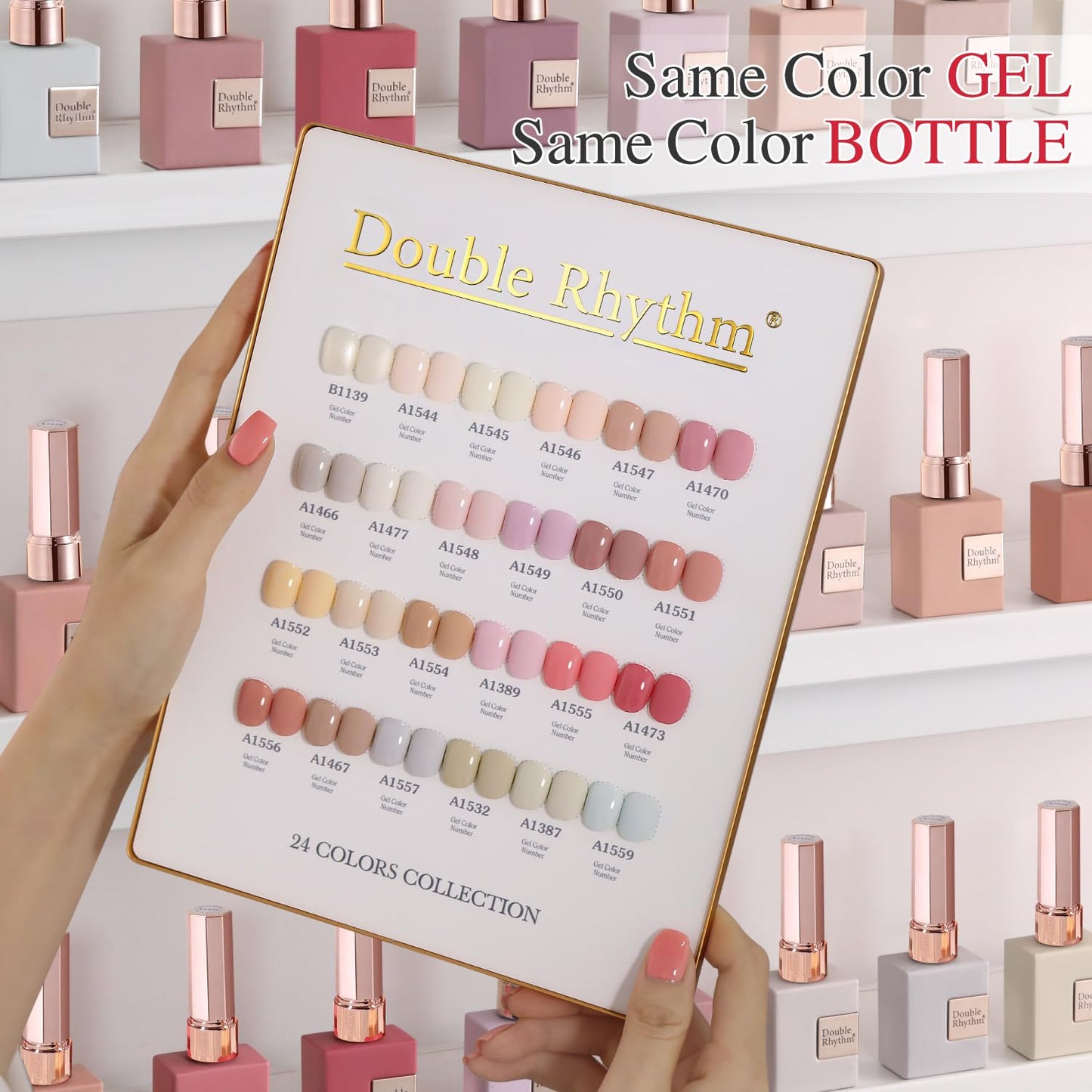 Double Rhythm 28Pcs 0.5Oz Gel Nail Polish Set Same Color Same Bottle Gel Polish Kit Nail Art Manicure Salon DIY at Home for Women (Nude Pink Beauty and Personal Care Double Rhythm