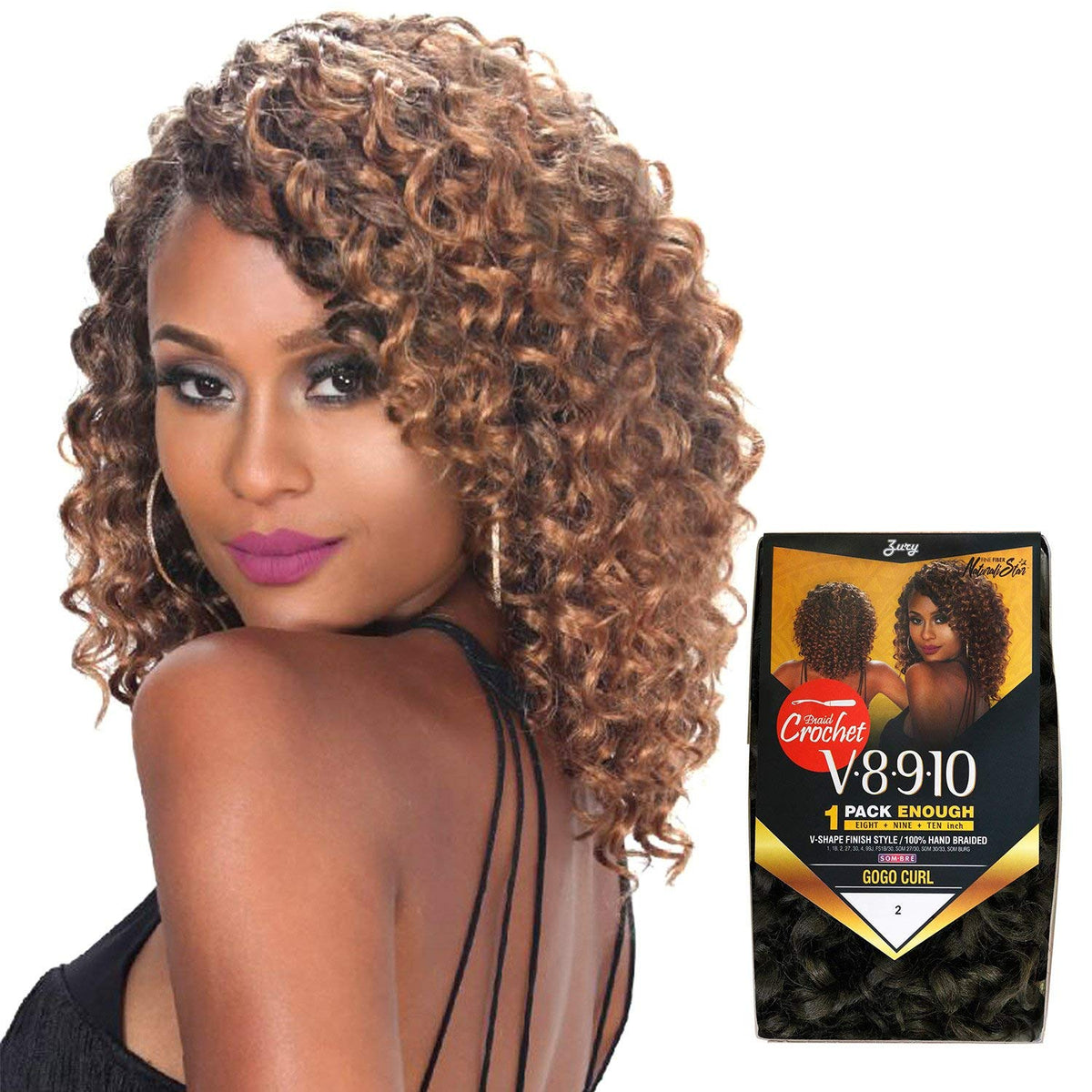 Royal Zury Synthetic Hair Crochet Braids V8.9.10 Rod Set 1Pack Enough (SOM 27/30)