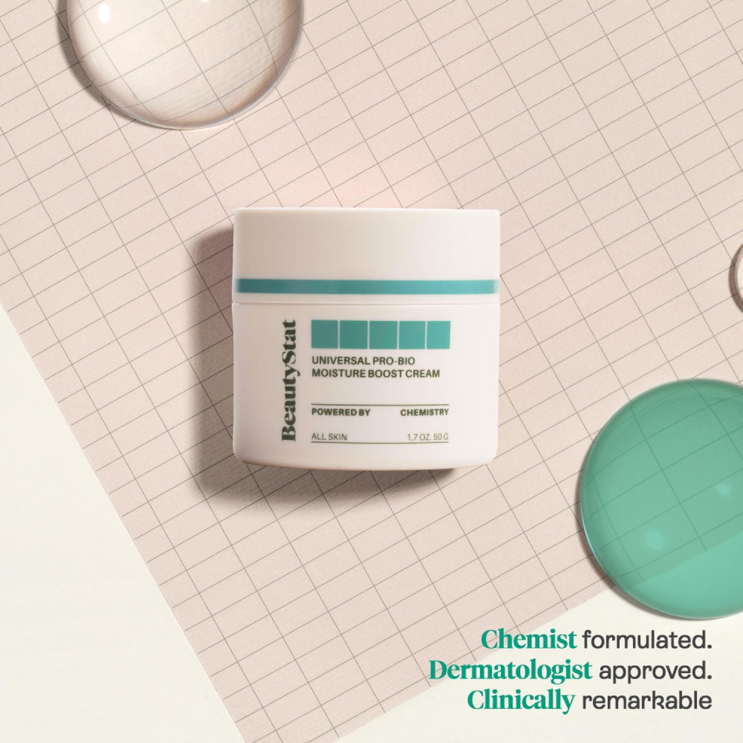 BeautyStat Probiotic 24HR Moisture Boost Cream - Made in the USA - Daily Moisturizer Face Cream with Probiotics, Ceramides, Hyaluronic Acid Beauty & Personal Care BeautyStat