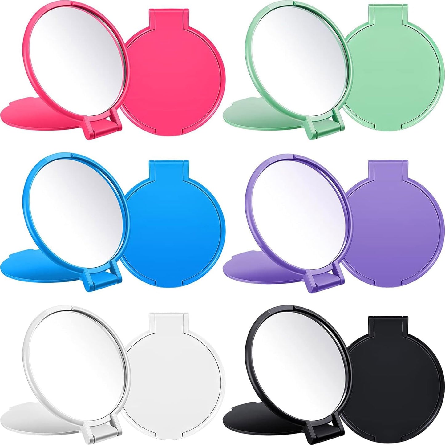 Jetec 120 Pieces Compact Mirrors Bulk, Mini Folding Pocket Mirrors for Purse, Small Portable Makeup Stuffs for Travel, Girls, Party Favors, Wedding Beauty and Personal Care Jetec Default Title