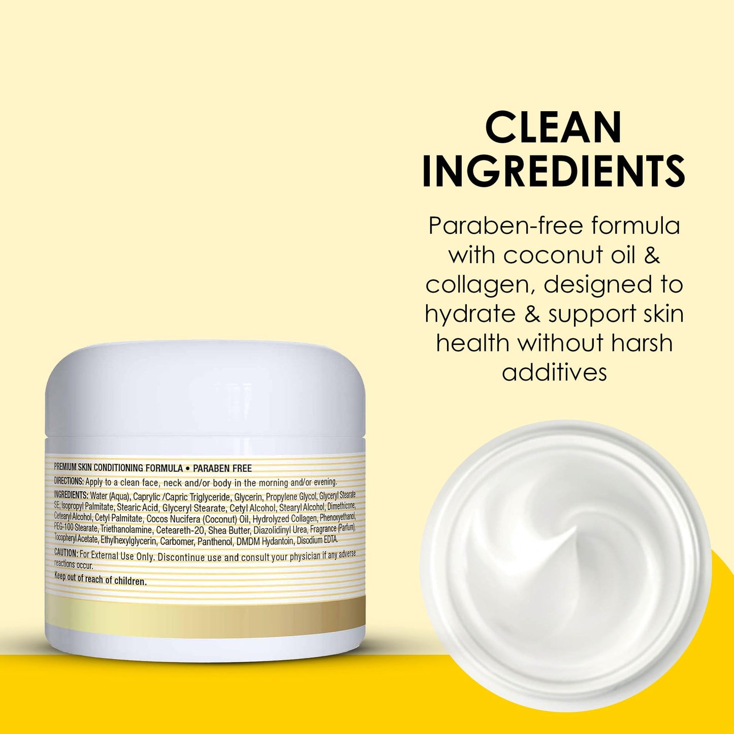MASON NATURAL Coconut Oil Beauty Cream, Hydrating Moisturizer With Collagen for Smooth & Firm Skin, 2 oz Beauty & Personal Care MASON NATURAL