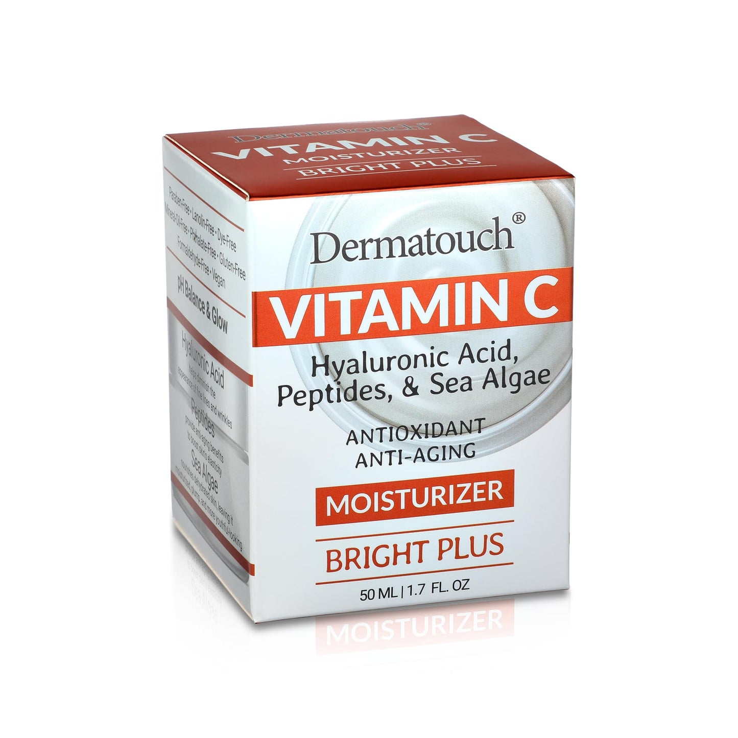 DERMATOUCH Vitamin C Bright Plus Moisturizer With Hyaluronic Acid, Vitamin E, Turmeric, Peptides and Sea Algae, Daily Hydrating Cream With Vitamins Beauty & Personal Care DERMATOUCH