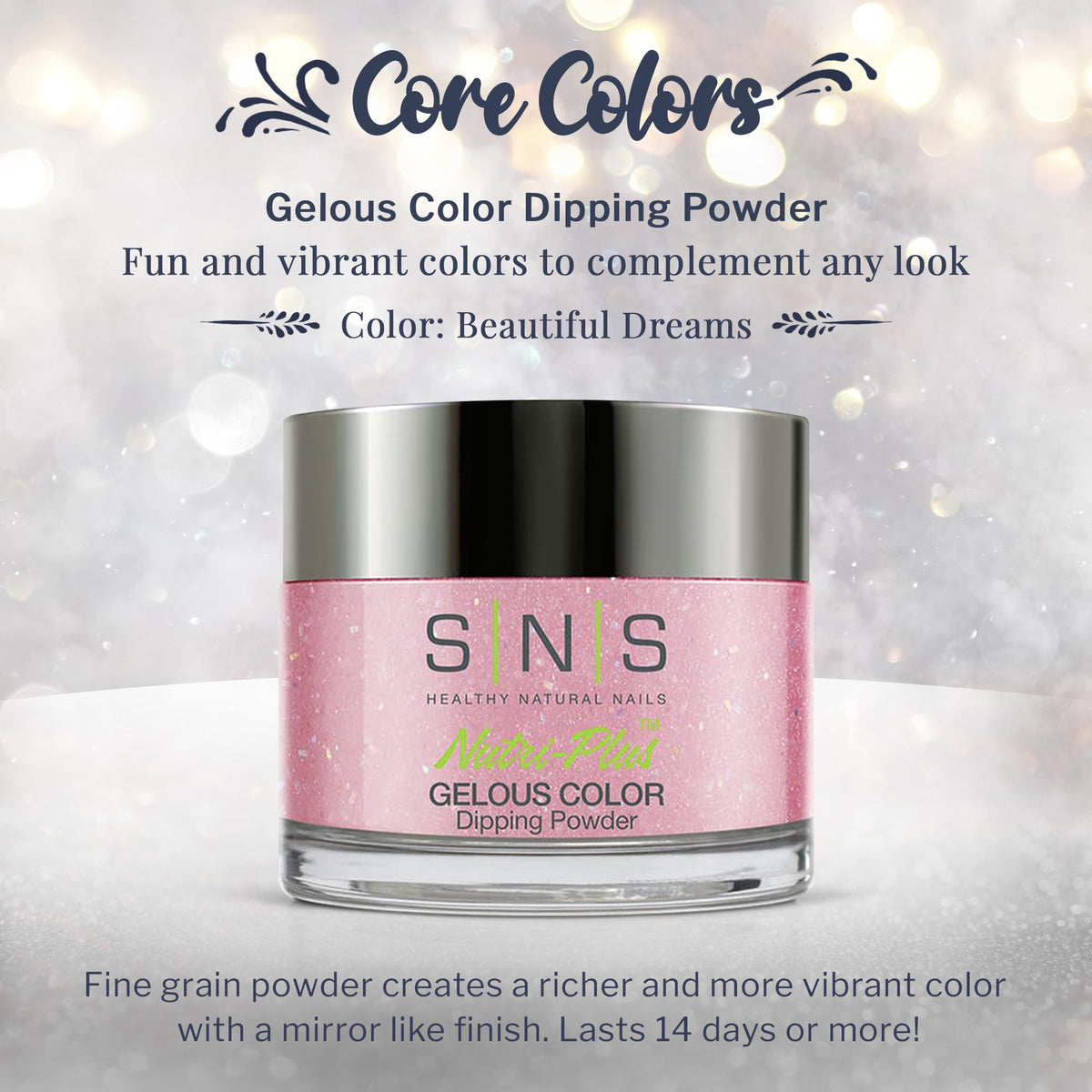 SNS Nail Dip Powder, Gelous Color Dipping Powder - Salon & DIY Nail Art