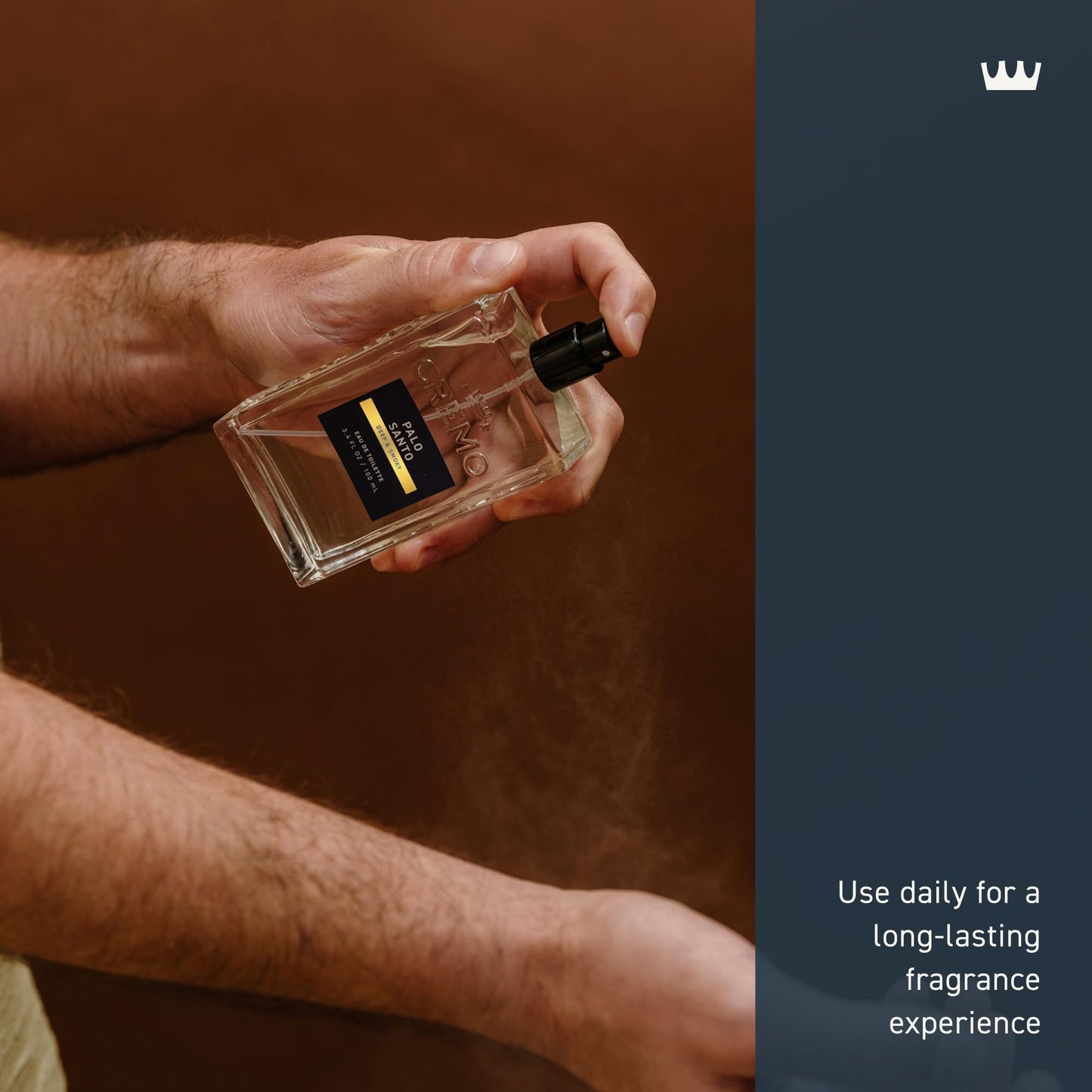 Cremo Cologne for Men – Palo Santo 3.4oz Spray, Bright Cardamom, Dry Papyrus & Aromatic Palo Santo, Long-Lasting Men’s Fragrance Beauty & Personal Care Cremo