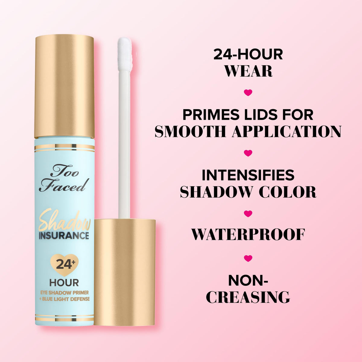 Too Faced Shadow Insurance 24-Hour Eye Shadow Primer | Long Lasting + Waterproof, 0.2 Fl Oz Beauty & Personal Care Too Faced