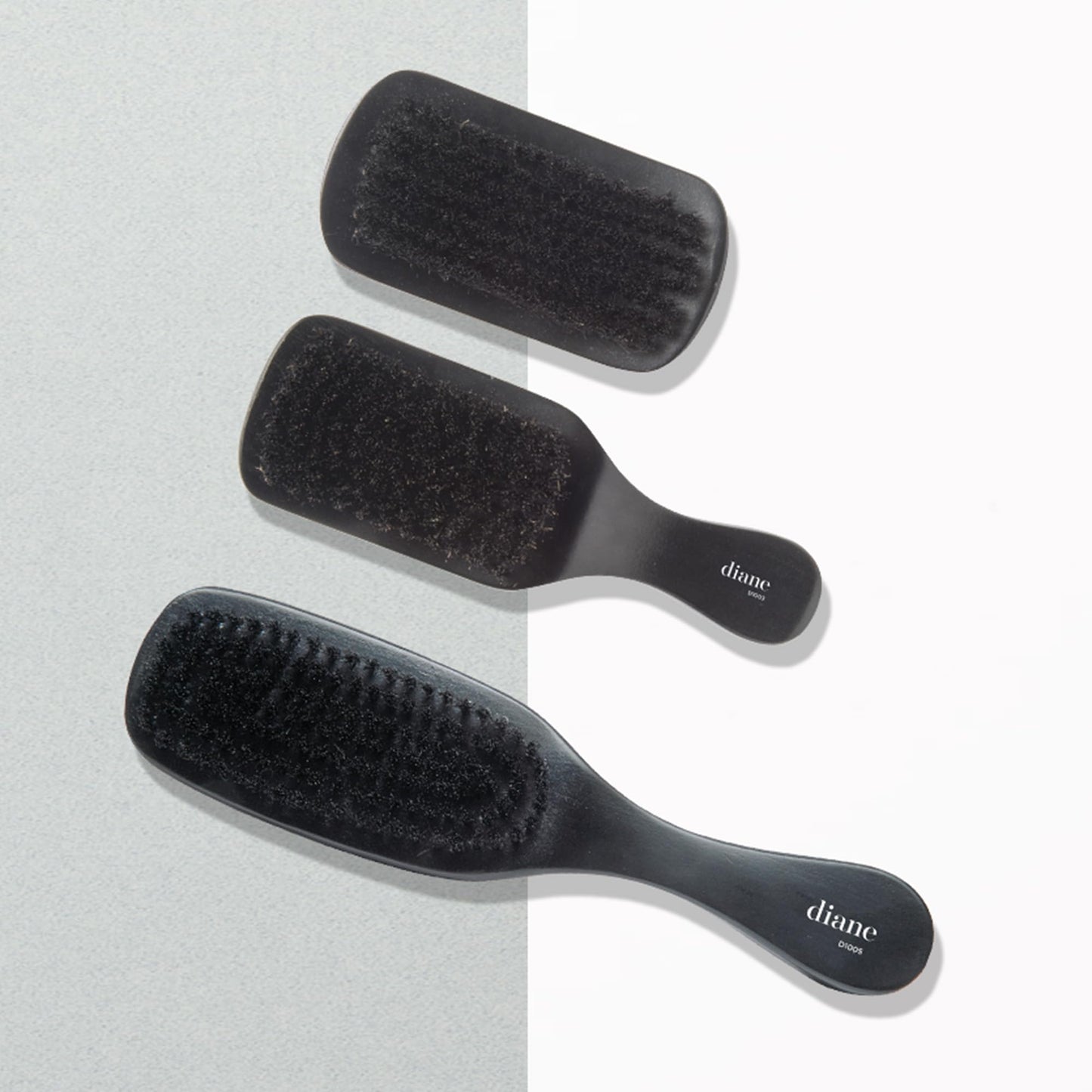 Diane 100% Boar Bristle Curved Brush for Men and Women - Detangling, Smoothing Wave Styles for Fine to Medium Hair, Restores Shine and Texture Beauty & Personal Care Diane