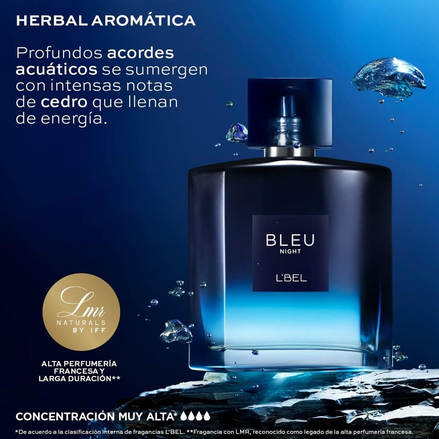 L'Bel - Bleu Intense Night Perfume for Men Long Lasting 100 ml Beauty & Personal Care L'Bel