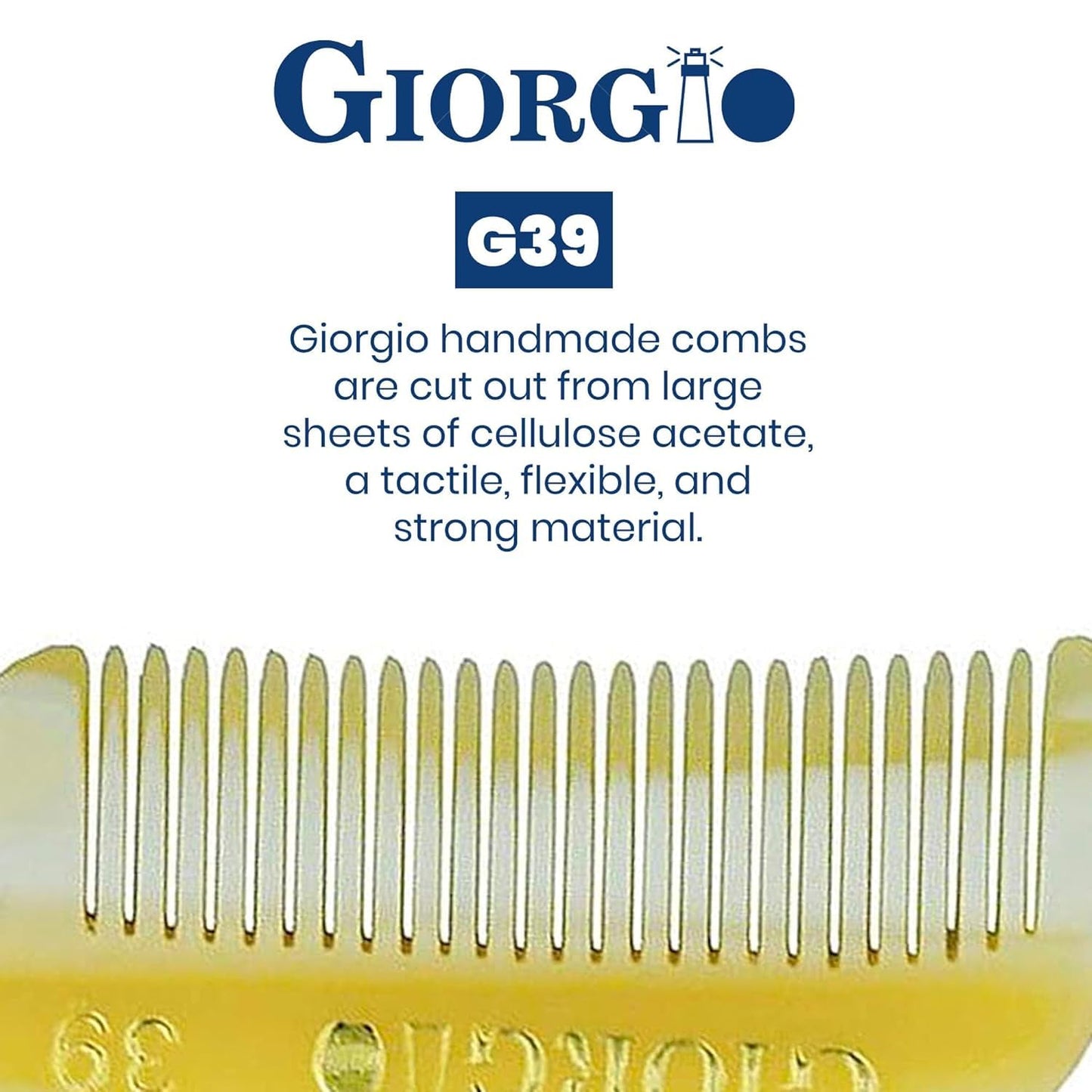 Giorgio G39 Extra Small Men's Fine Toothed Beard and Mustache Comb for Facial Hair Grooming and Styling. Add this pocket comb to your hair styling Beauty and Personal Care GIORGIO