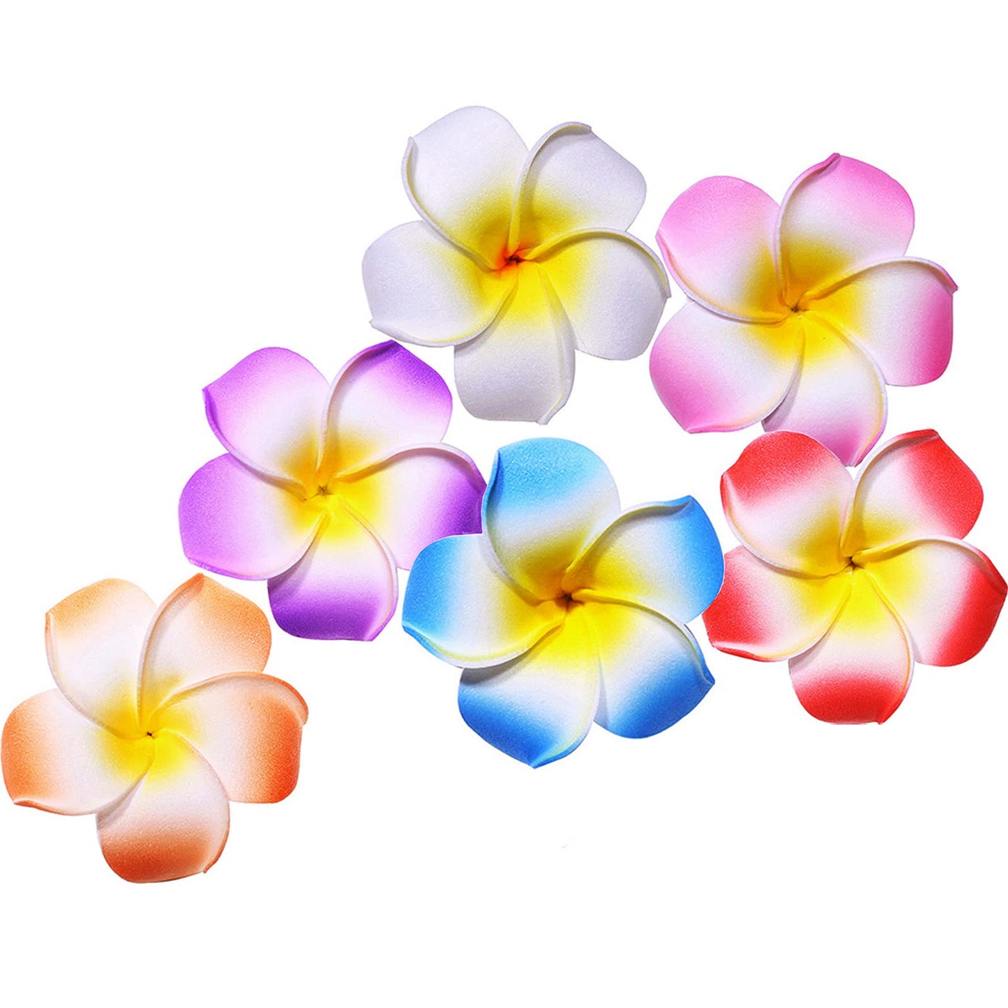 Calcifer® 30pcs 1.97''Hawaii Hawaiian Plumeria Flower Clips Bridal Wedding Party Beach Hair Clips(5CM,1.97inches) Beauty & Personal Care Calcifer